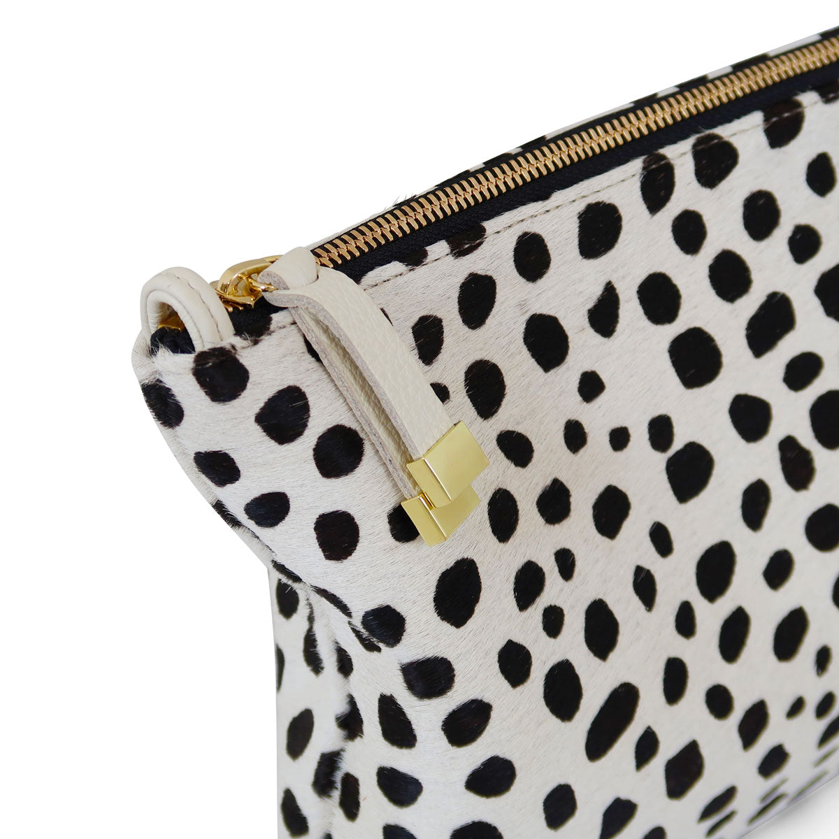 Vale Pouch (Loops) | White and Black Spots