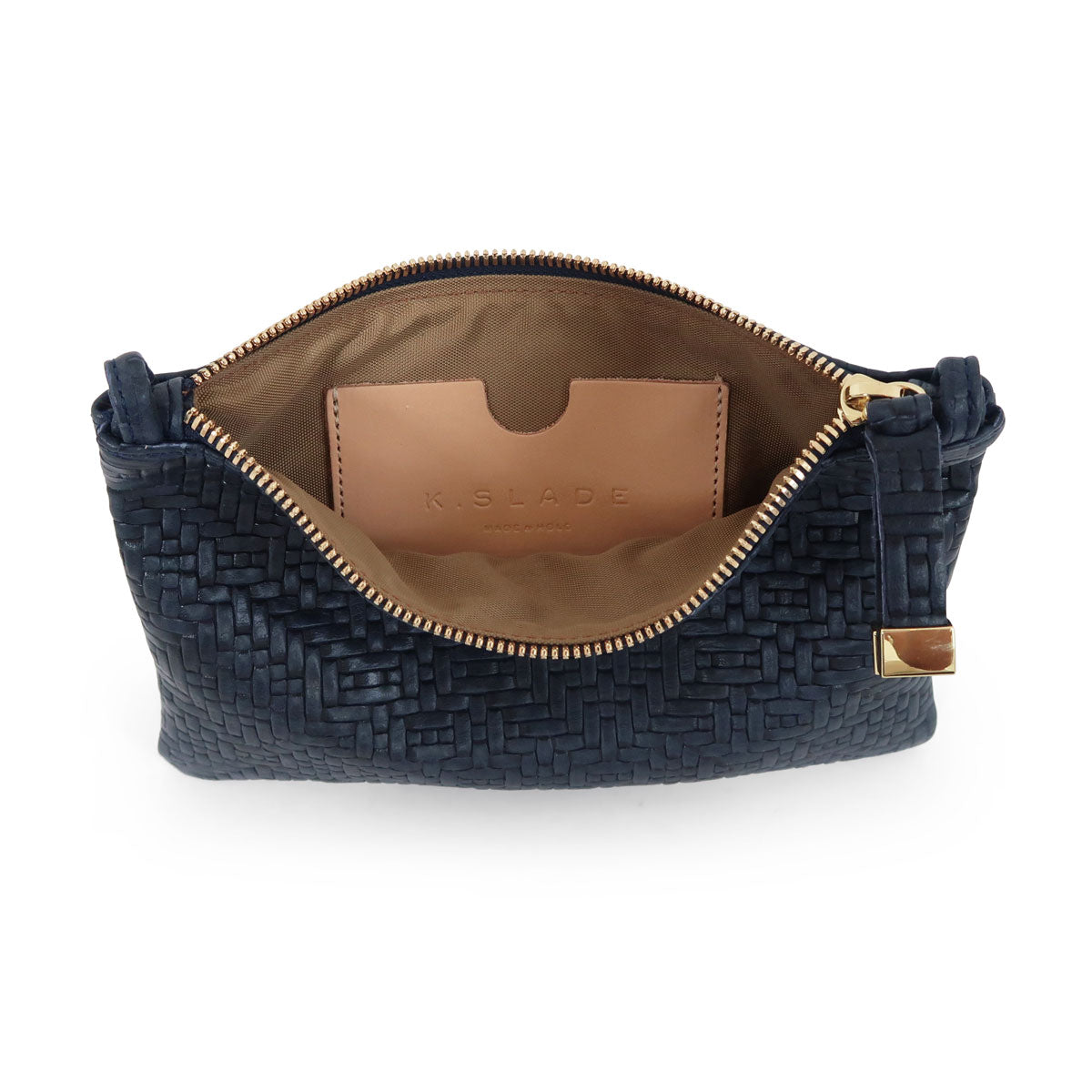 TIP POUCH (LOOPS) | NAVY WOVEN ARGYLE