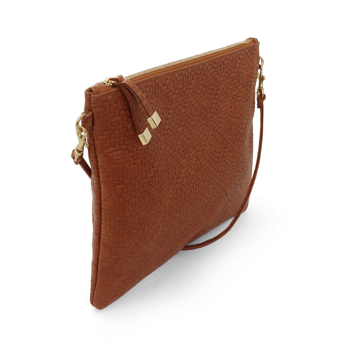 MADISON CROSSBODY | SADDLE WOVEN ARGYLE