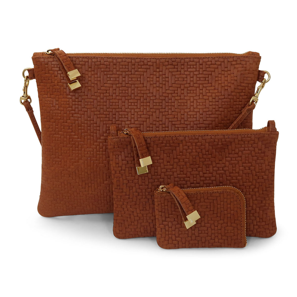 MADISON CROSSBODY | SADDLE WOVEN ARGYLE