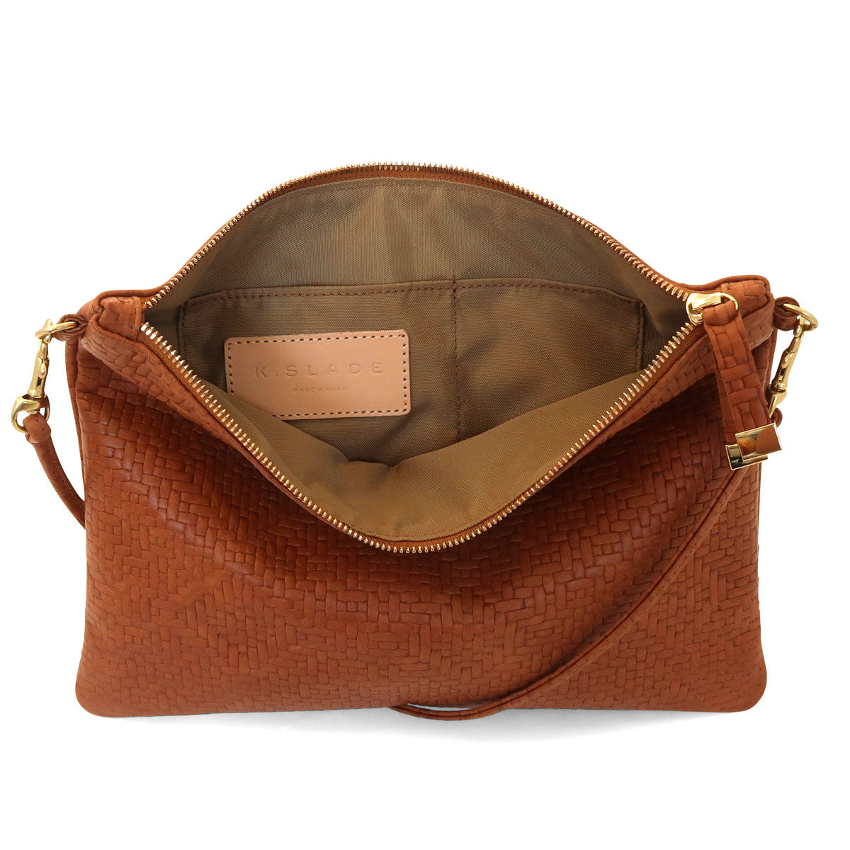 MADISON CROSSBODY | SADDLE WOVEN ARGYLE