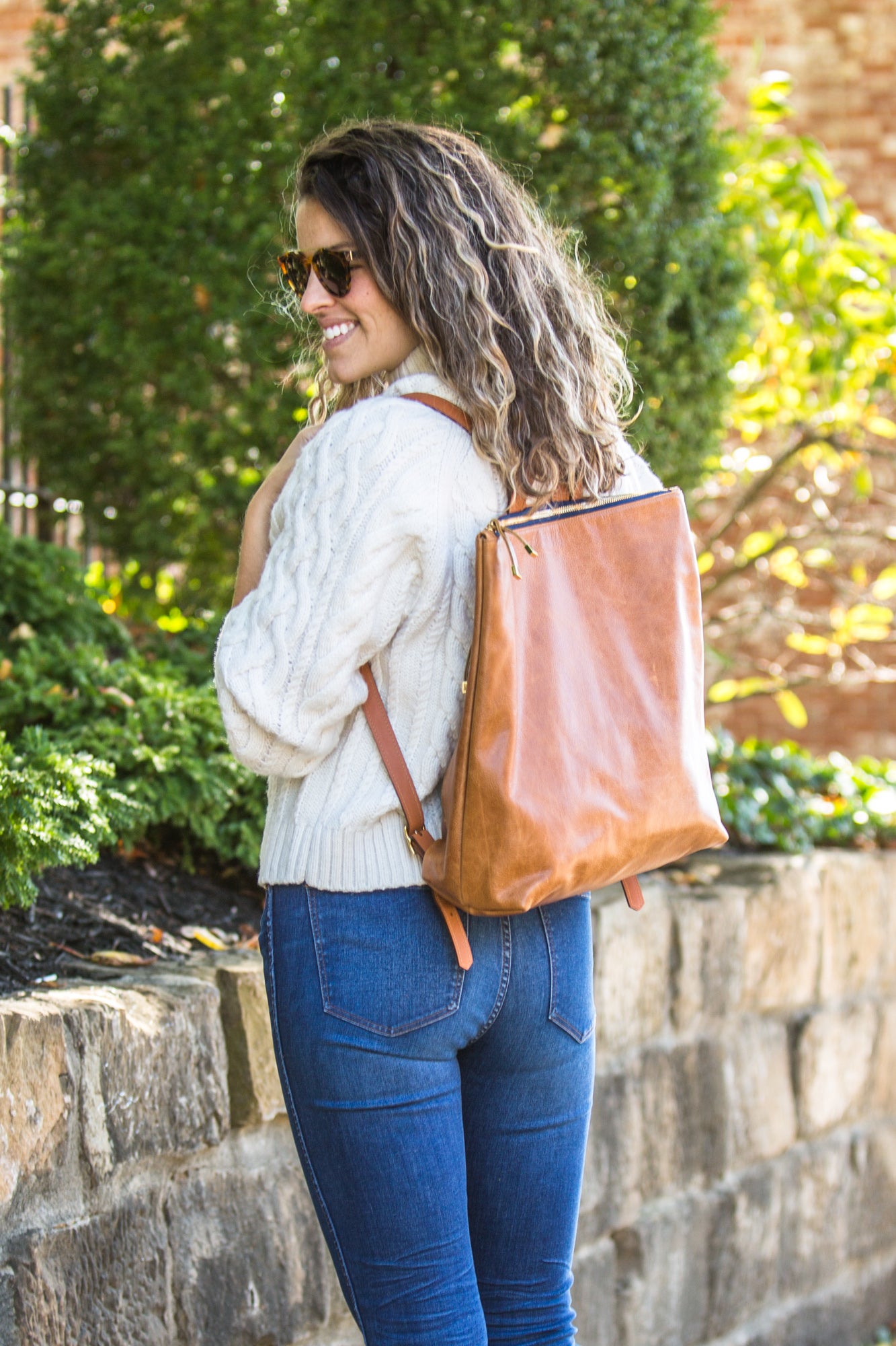 LARGE FRANNY BACKPACK | SADDLE (PREORDER) - K.Slade