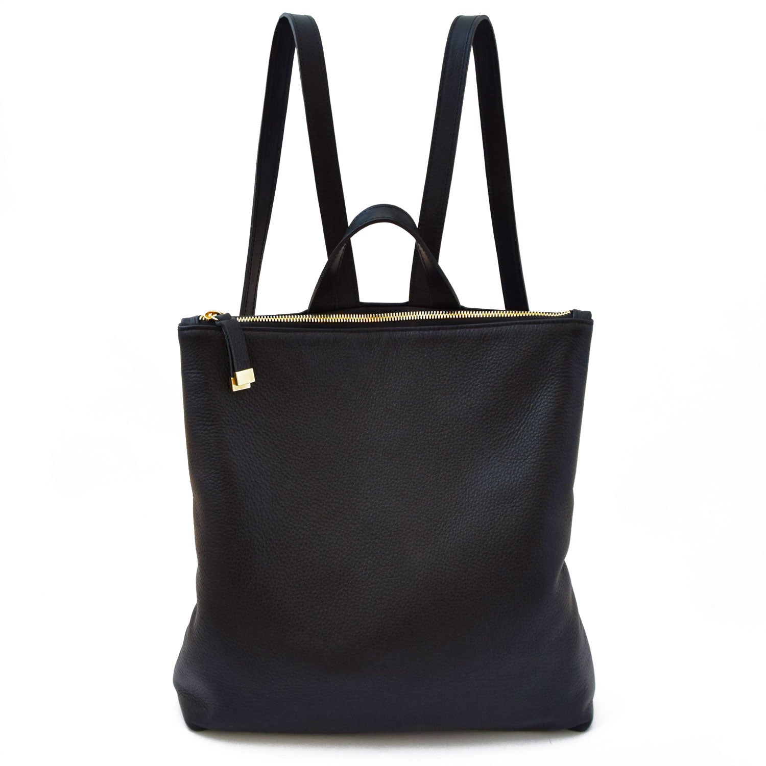 Leather Franny Backpack in Black | K.Slade